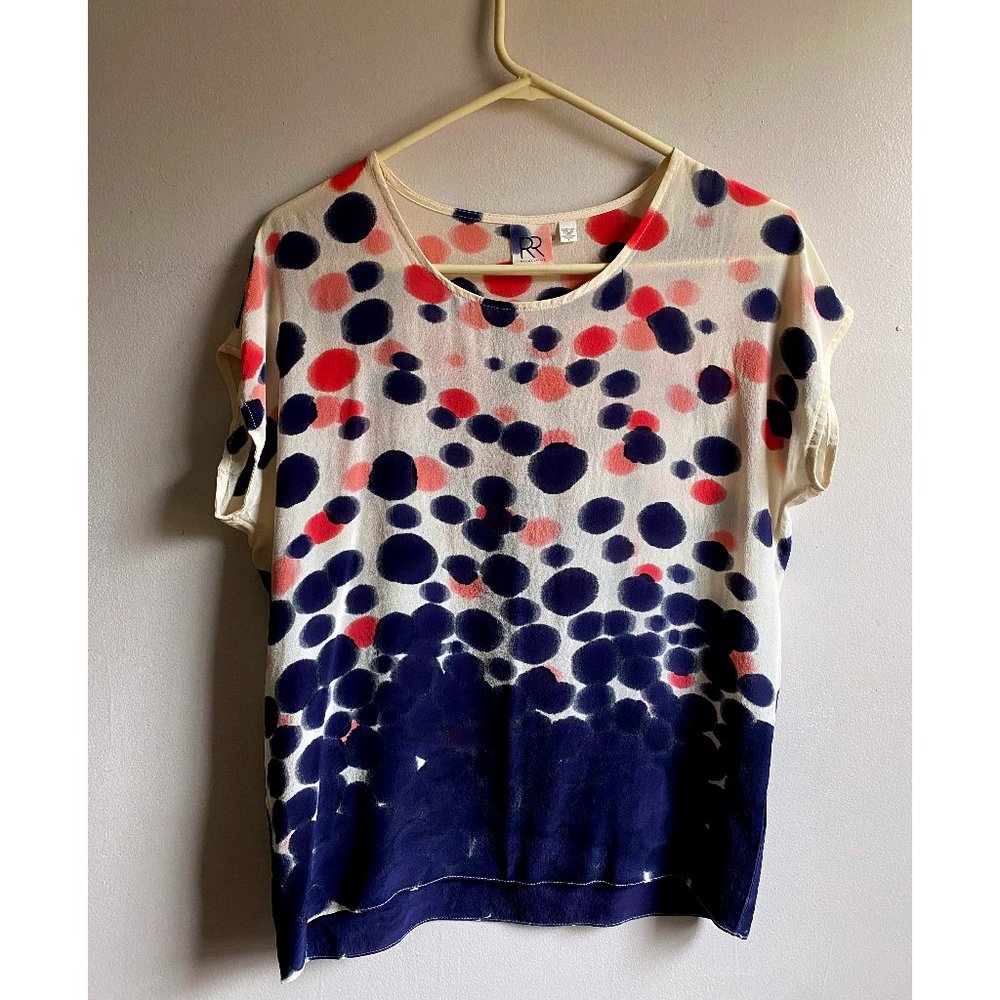 Rachel Rose hand-painted silk blouse